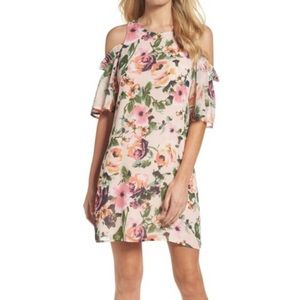 Cottage Core Charles Henry floral print cold shoulder dress xl